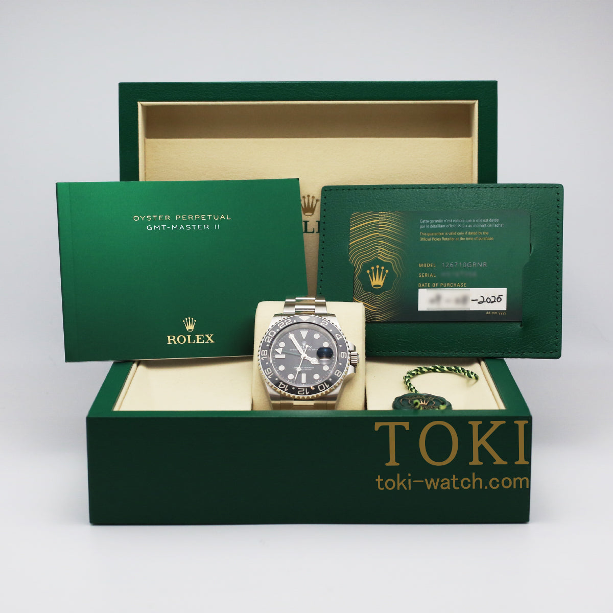 ロレックス(ROLEX) Ref 126710GRNR GMTマスターⅡ(GMT MasterⅡ) 新品